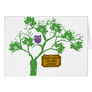 Cancer Doesn't Live Here Tree Owl