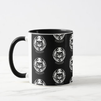 Cancer du chat Mug noire Zodiaque, Astrologie, Cha