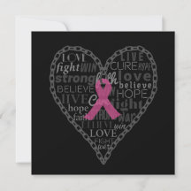 Cancer du sein, conscience, ruban rose carte plat