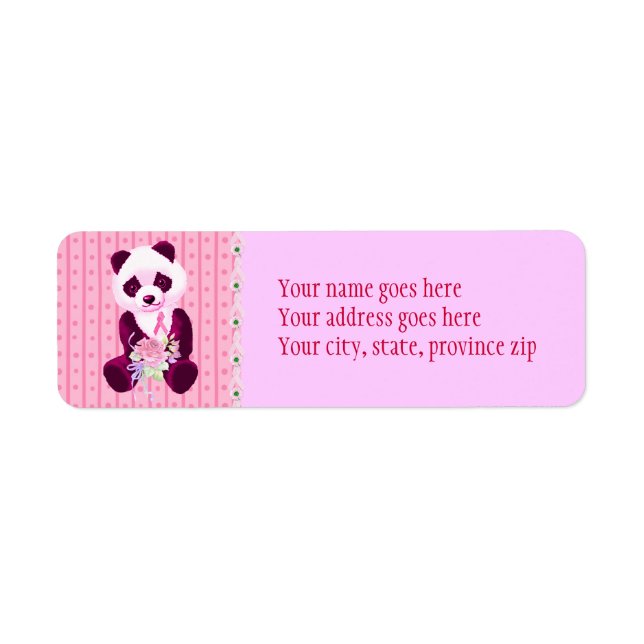 Cancer du sein Panda Ours (Devant)