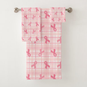 Cancer du sein Pink Ribbon Plaid Motif