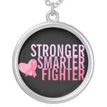 Cancer du sein Survivant Sterling Argent Collier