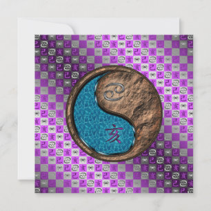 Cancer & Earth Boar Card