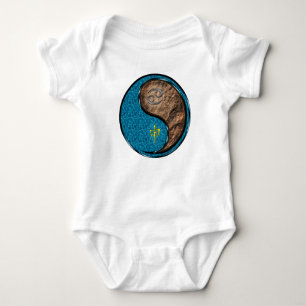 Cancer & Earth Monkey Baby Bodysuit
