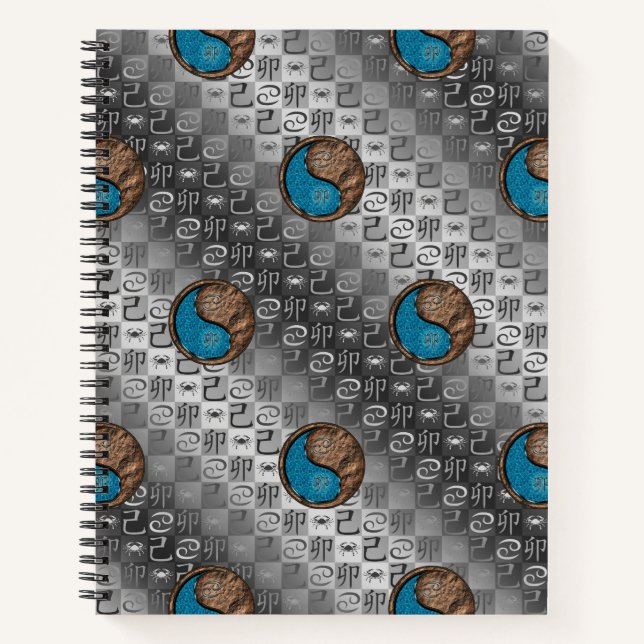 Cancer & Earth Rabbit Notebook (Front)