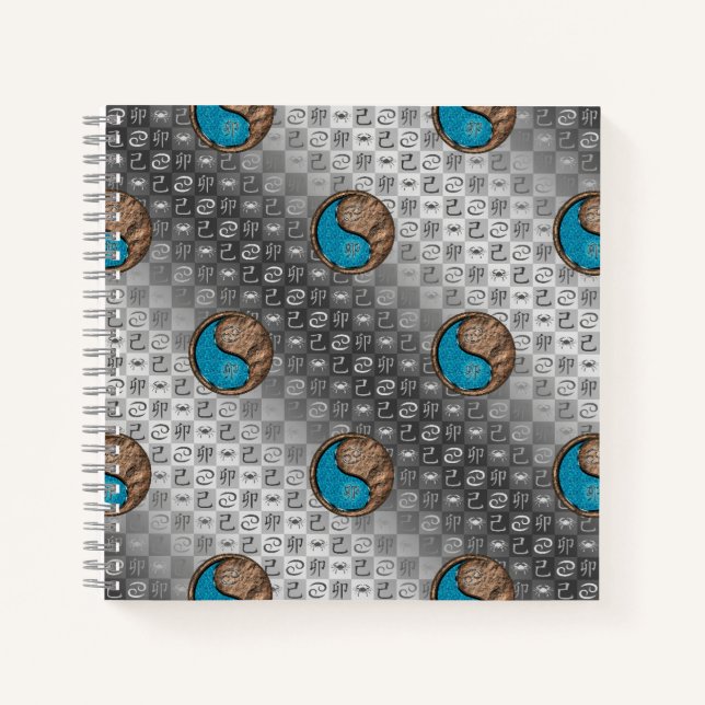 Cancer & Earth Rabbit Notebook (Front)