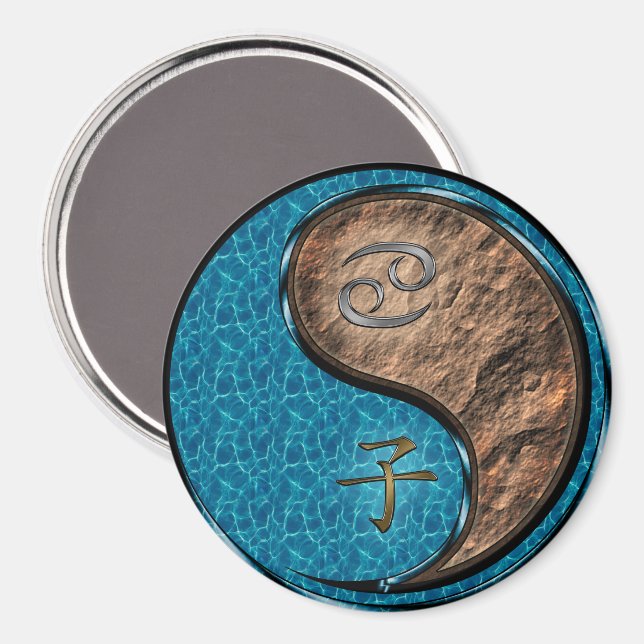 Cancer & Earth Rat Magnet (Front/Back)