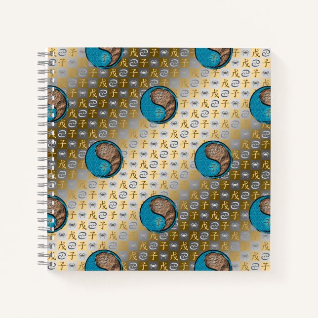 Cancer & Earth Rat Notebook (Front)