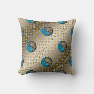 Cancer & Earth Rat Throw Pillow