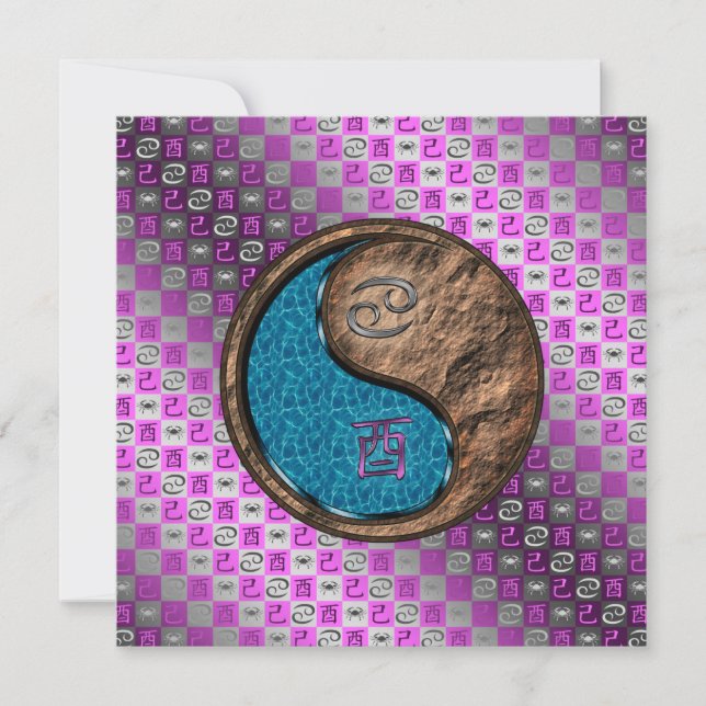 Cancer & Earth Rooster Card (Front)