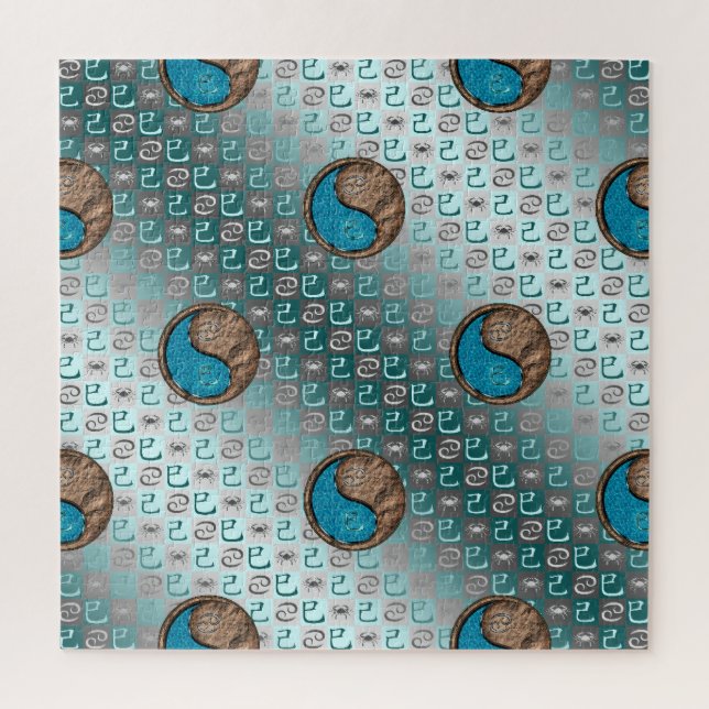 Cancer & Earth Snake Jigsaw Puzzle (Vertical)