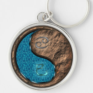 Cancer & Earth Snake Keychain