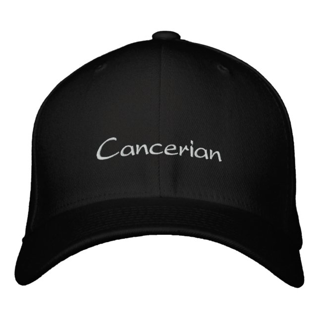 Cancer Embroidered Hat (Front)