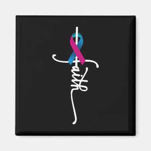 Cancer Faith Thyroid Cancer Awareness Support  Magnet