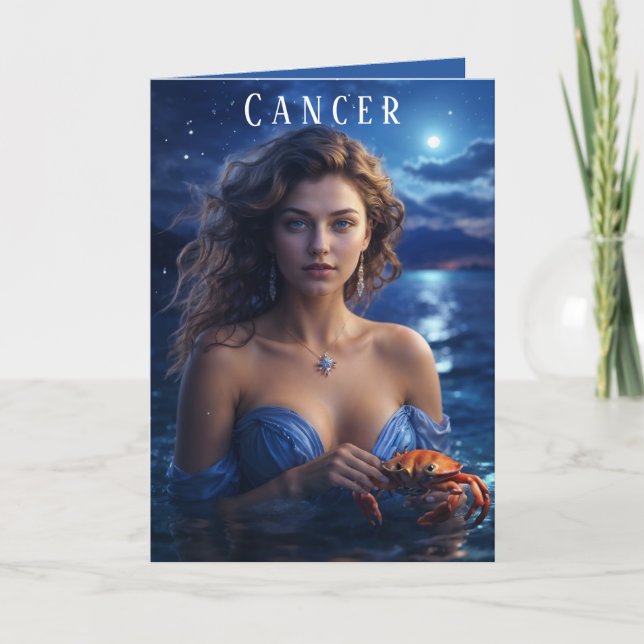 Cancer Female Birthday Card (Front)