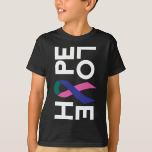 Cancer Fight Cancer Ribbon 15  T-Shirt