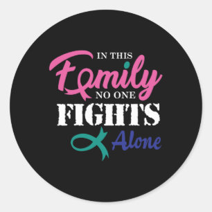 Cancer Fight Cancer Ribbon 3  Classic Round Sticker