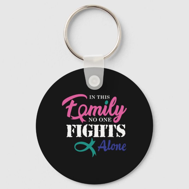 Cancer Fight Cancer Ribbon 3  Keychain (Front)