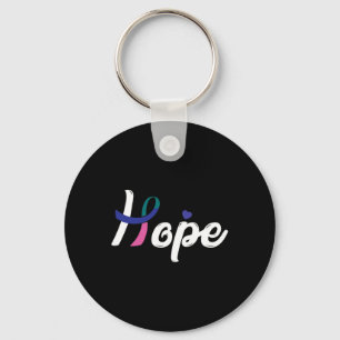Cancer Fight Cancer Ribbon 9  Keychain