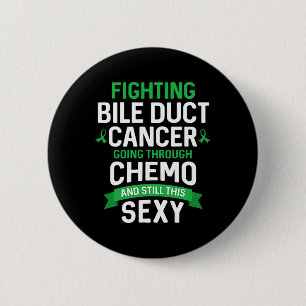 Cancer Fighter Bile Duct Cancer Patient Chemo Ther 2 Inch Round Button