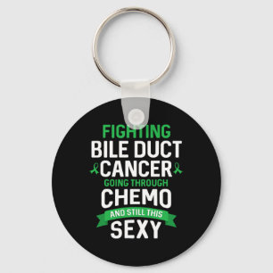 Cancer Fighter Bile Duct Cancer Patient Chemo Ther Keychain