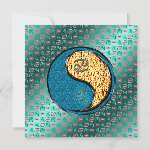 Cancer & Fire Dog Card