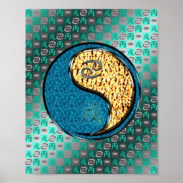 Cancer & Fire Dog Poster (Front)