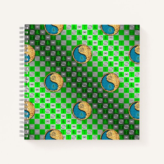 Cancer & Fire Goat Notebook (Front)