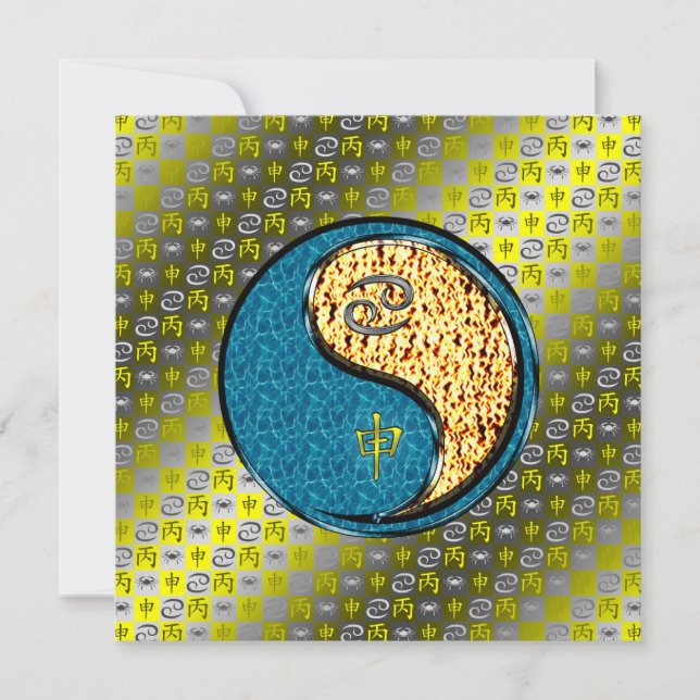 Cancer & Fire Monkey Card (Front)