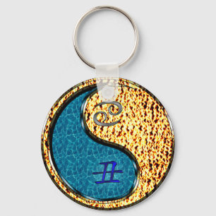 Cancer & Fire Ox Keychain