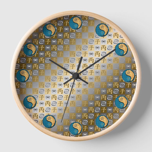 Cancer & Fire Rat Clock (Front)