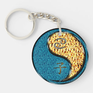 Cancer & Fire Rat Keychain