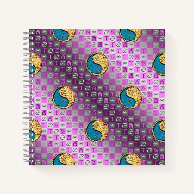 Cancer & Fire Rooster Notebook (Front)