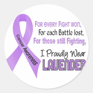 Cancer For Every…..I Proudly Wear Lavender 1 Classic Round Sticker