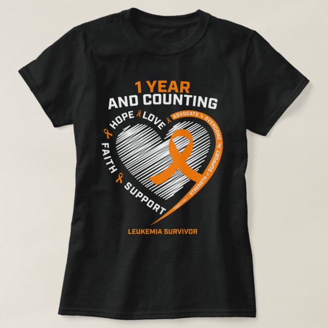 Cancer Free Products Men Women Kids Gifts Leukaemi T-Shirt (Design Front)