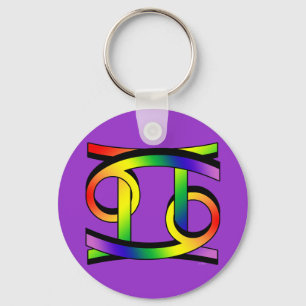 Cancer & Gemini GLBT Keychain