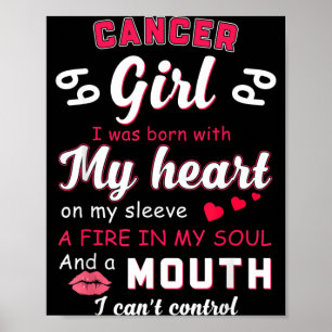Cancer Girl Funny Quote With Zodiac Sign Birthday