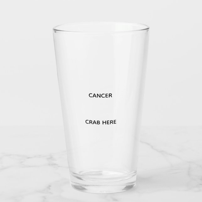 Cancer glass (Back)
