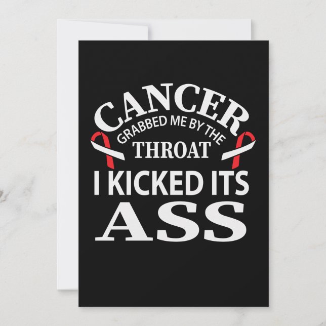 Cancer Grabbed Me By The Throat I Kicked Its Save The Date (Front)