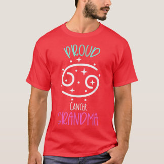 Cancer Grandma Proud Grandma Zodiac Symbol Blessed T-Shirt