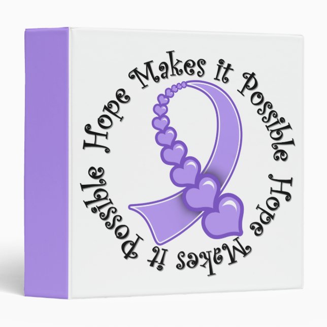 Cancer -  Hope Makes It Possible Binders (Front/Spine)