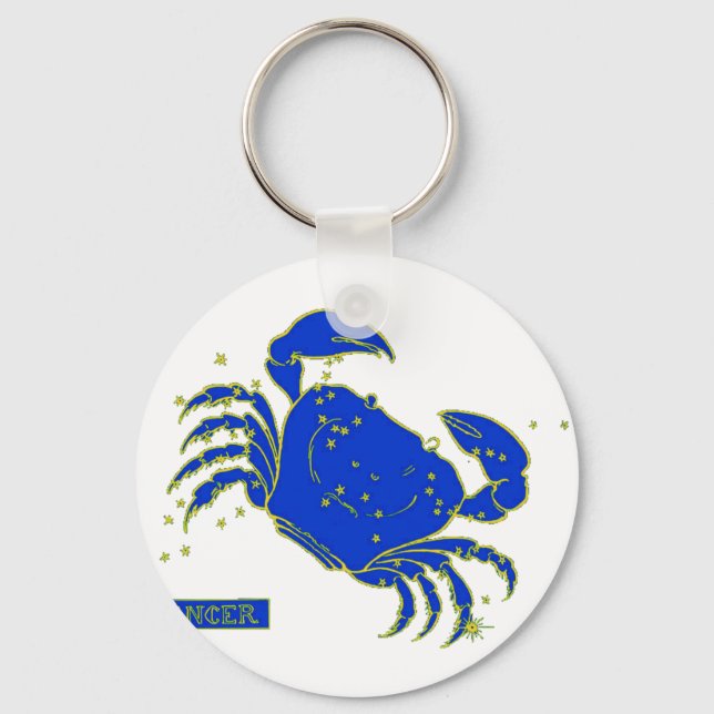 Cancer Horoscope Keychain (Front)