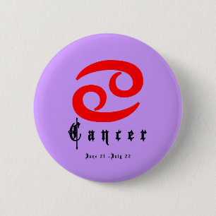 Cancer, Horoscope, zodiac, astrology 2 Inch Round Button