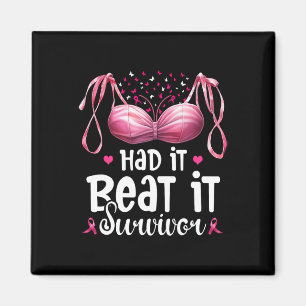 Cancer I Had It I Beat It Survivor Pink Ribbon Bra Magnet