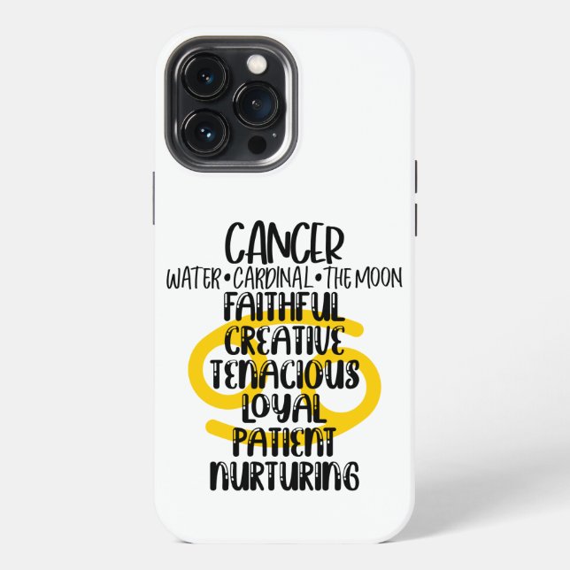 Cancer  iPhone case (Back)