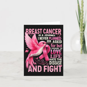 Cancer Is A Journey I Never Planned Breast Cancer  Card