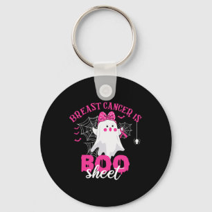 Cancer Is Boo Sheet Breast Cancer Warrior Hallowee Keychain