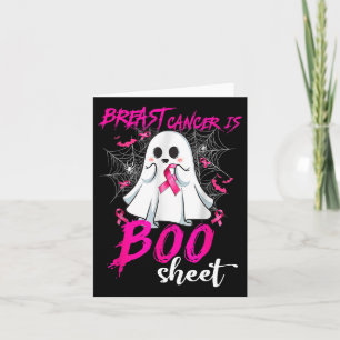 Cancer Is Boo Sheet Halloween Breast Cancer Awaren Card