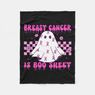 Cancer Is Boo Sheet Halloween Fleece Blanket