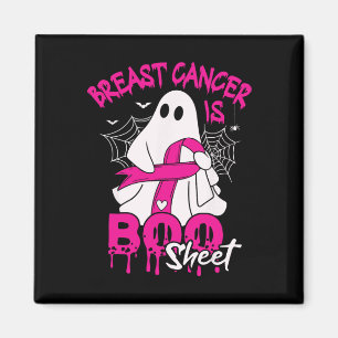Cancer Is Boo Sheet Halloween Support Squad Ribbon Magnet